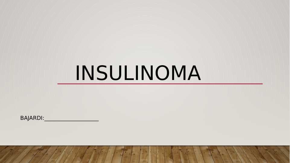 Insulinoma