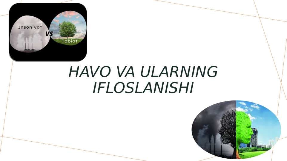 Havo va ularning ifloslanishi