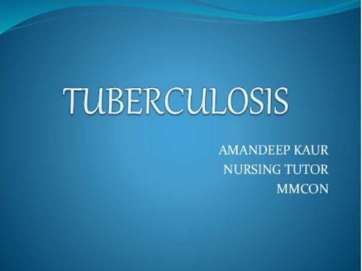 Tuberculosis