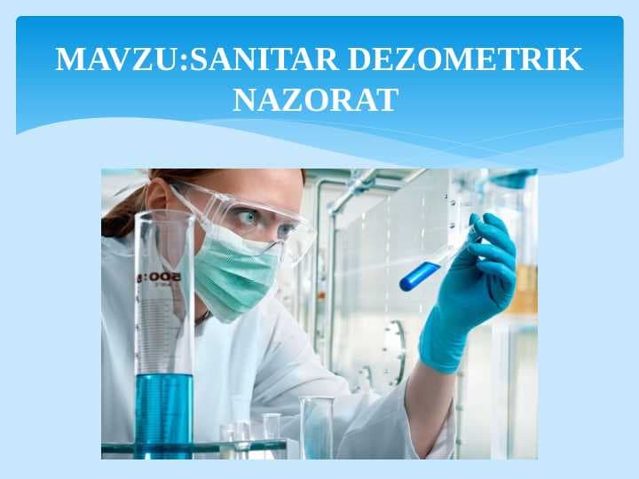 Sanitar dezometrik nazorat