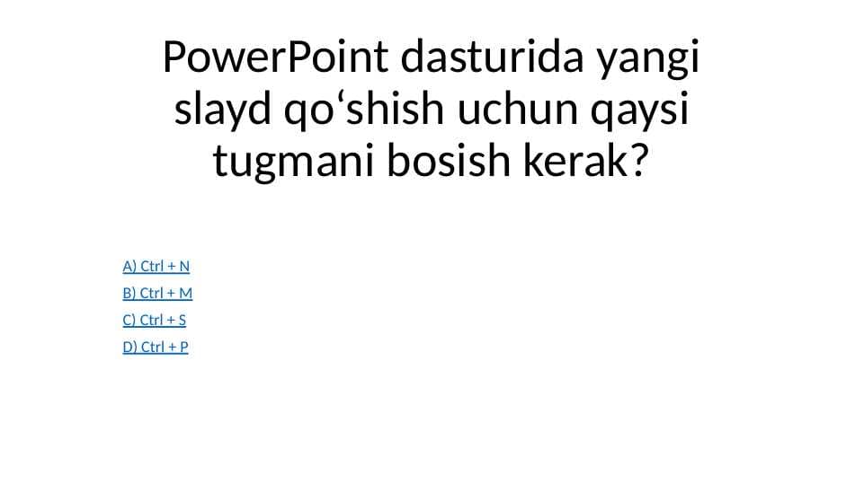 Informatika test