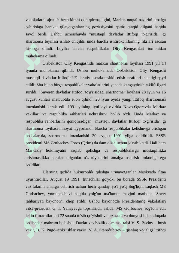 MUSTAQIL O'ZBEKISTON RESPUBLIKASINING TASHKIL ETILISHI VA UNING TARIXIY AHAMIYATI
