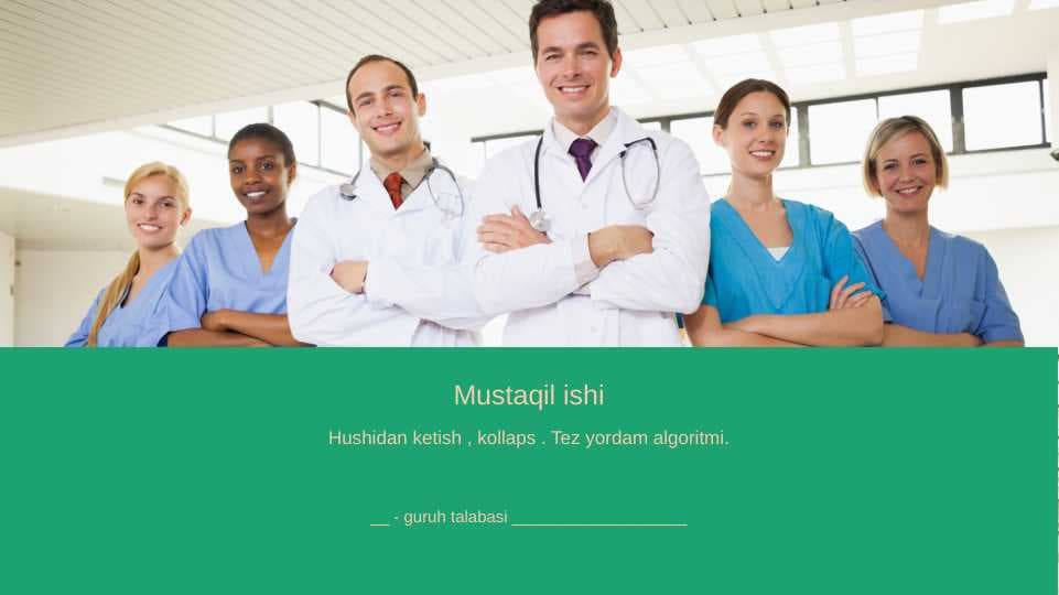 Hushidan ketish , kollaps . Tez yordam algoritmi