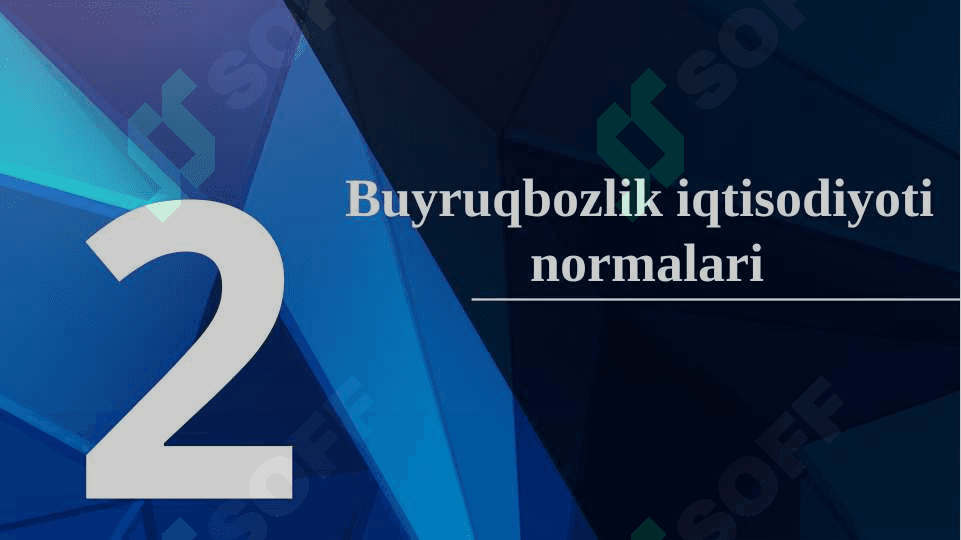 Reja va bozor  institutlari