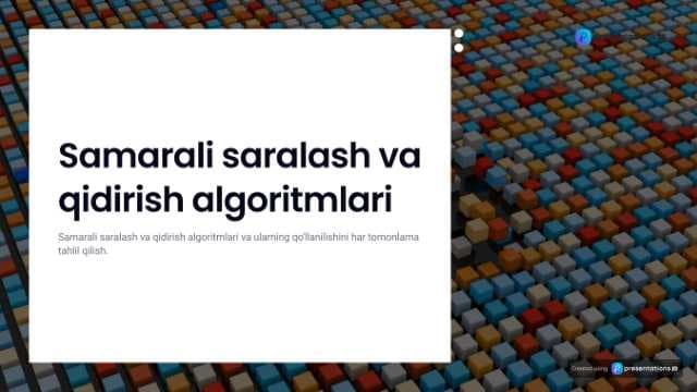 Saralash va izlashning samarali algoritmlari