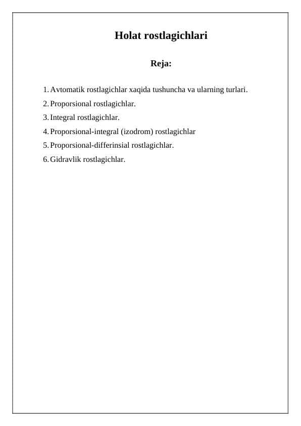 Holat rostlagichlari