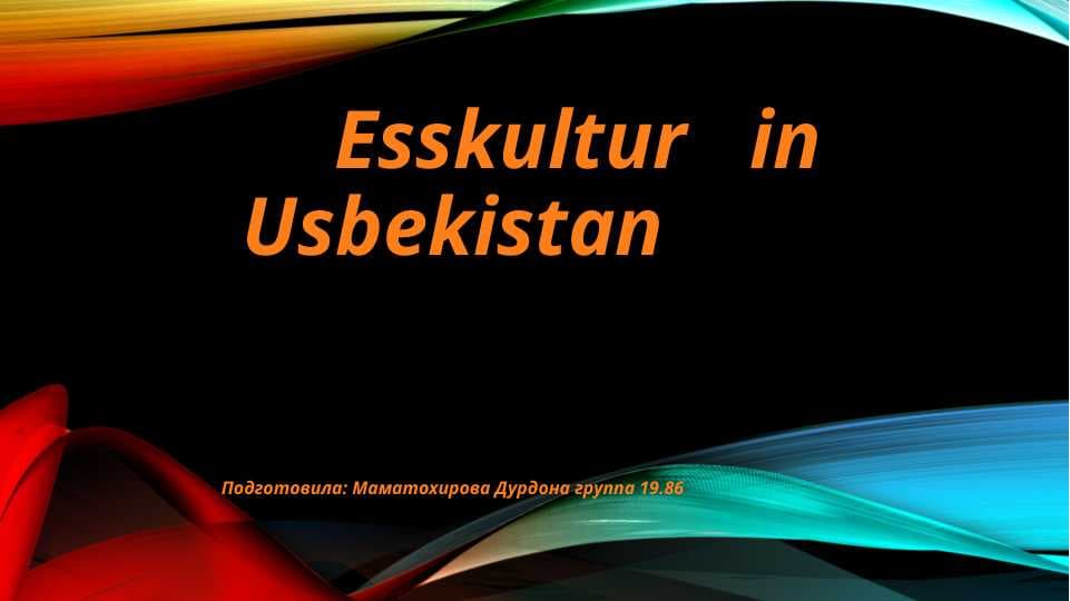 Esskultur in Usbekistan