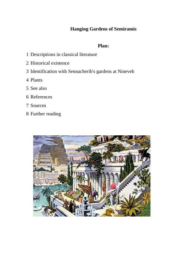 Hanging Gardens of Semiramis