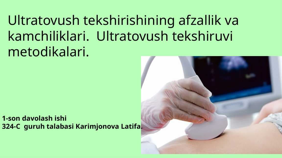 ULTRATOVUSH TEKSHIRUVI AFZALLIKLAR VA KAMCHILIKLARI.  UTT REKSHIRUVI...............................................................................................................................................................................................................................................................