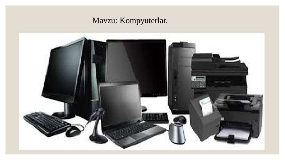Kompyuterlar