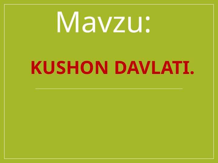 Kushon davlati