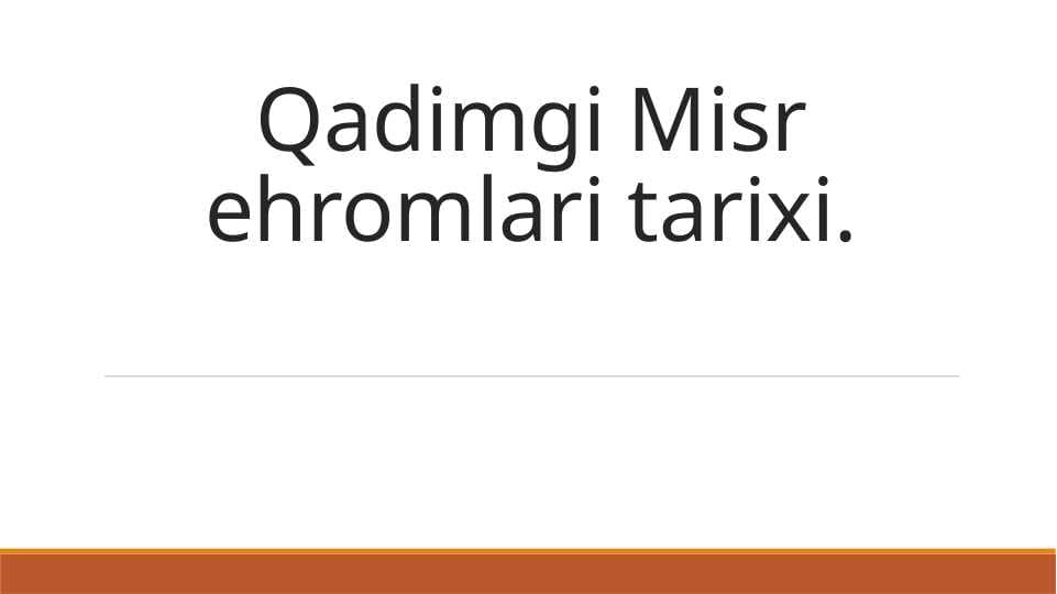 Misr ehromlari