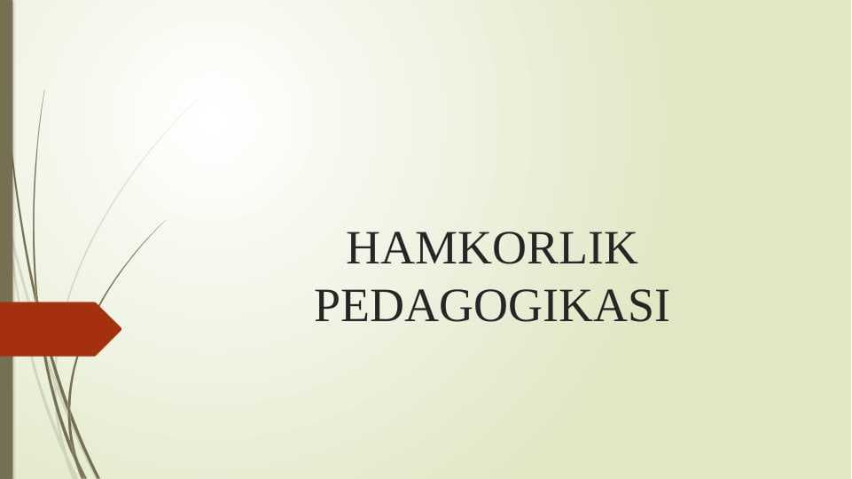HAMKORLIK PEDAGOGIKASI 2