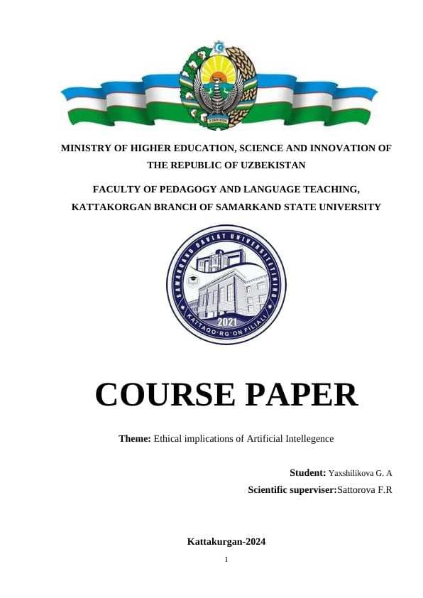 Ethical implications of Artificial Intellegence