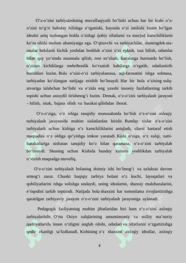 Komil insonni tarbiyalashda mehnat tarbiyasi