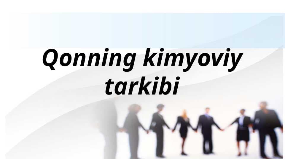 Qonning kimyoviy tarkibi