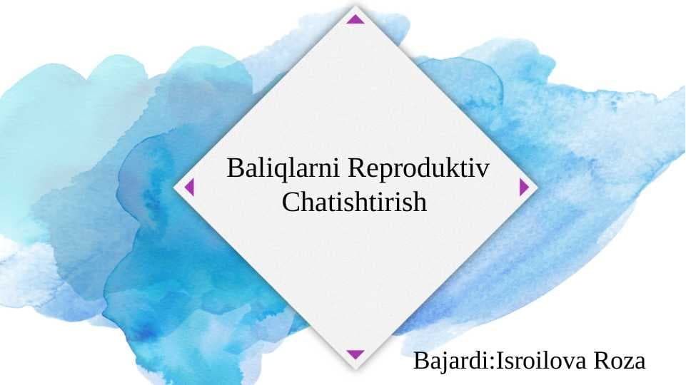 Baliqlarni Reproduktiv Chatishtirish