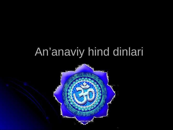 An'anaviy hind dinlari