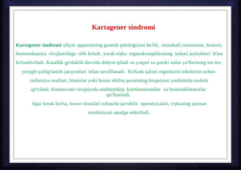 Kartagener sindromi