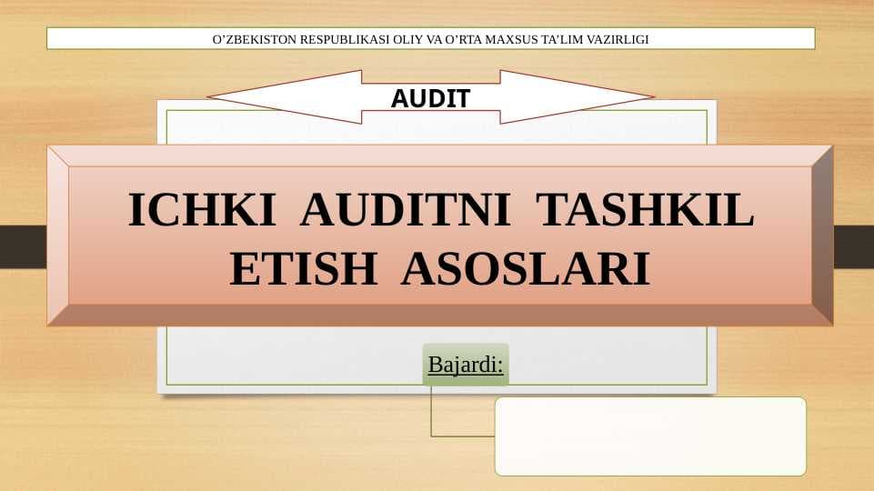 Ichki audit UMUMIY