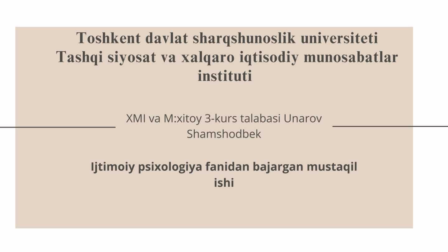 Oila psixologiyasi va oila funksiyasi