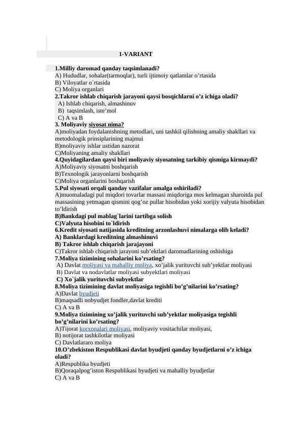 Moliyadan test