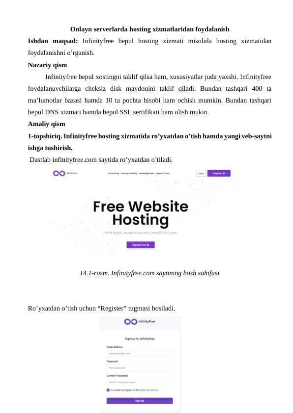 Onlayn serverlarda hosting xizmatlaridan foydalanish