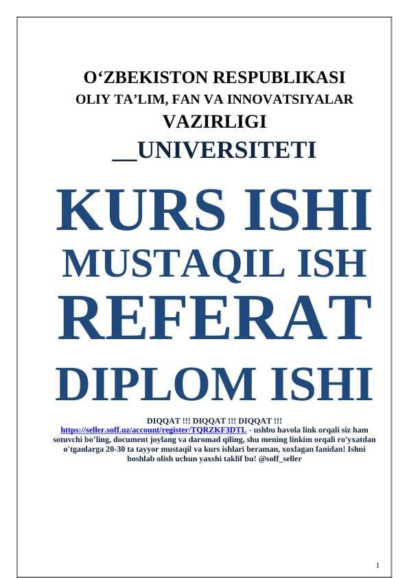 Pythonda xls faylla bilan ishlash