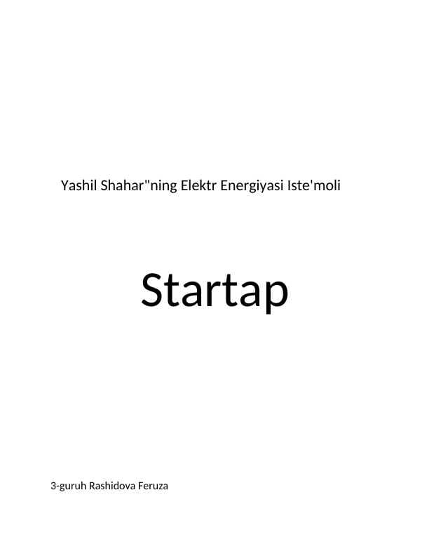XUSUSIY KAPITAL TOʻGʻRISIDAGI HISOBOT