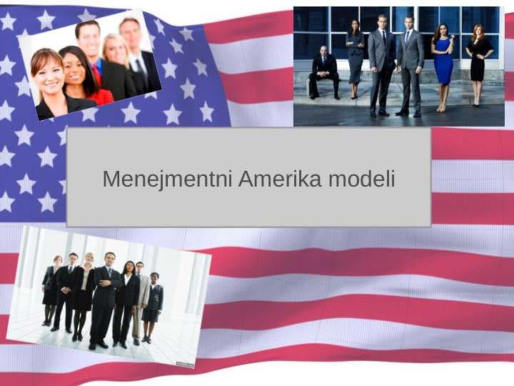 Menejmentni Amerika modeli