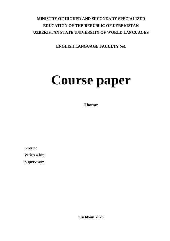 PREPARATION FOR THE INTERNATIONAL EXAMS