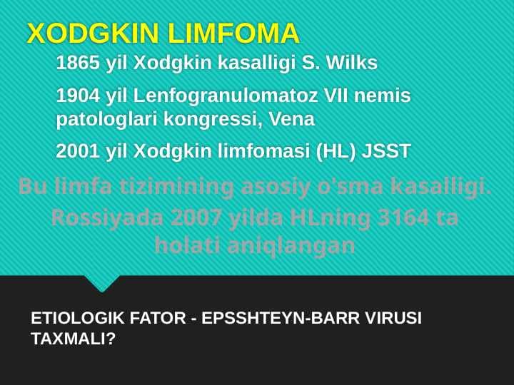 XODGKIN LIMFOMA