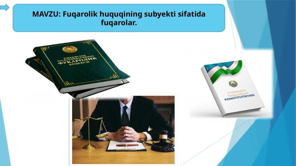 Fuqarolik huquqining subyekti sifatida fuqarolar
