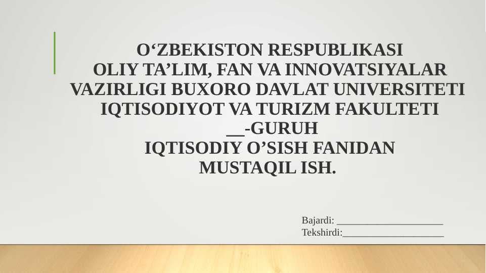 Iqtisodiy o’sishning neoklassik modeli