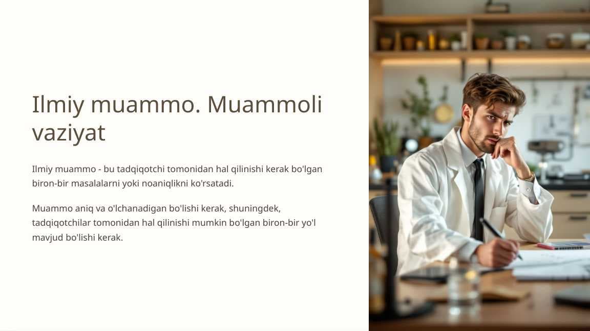 Ilmiy muammo. Muammoli vaziyat_5