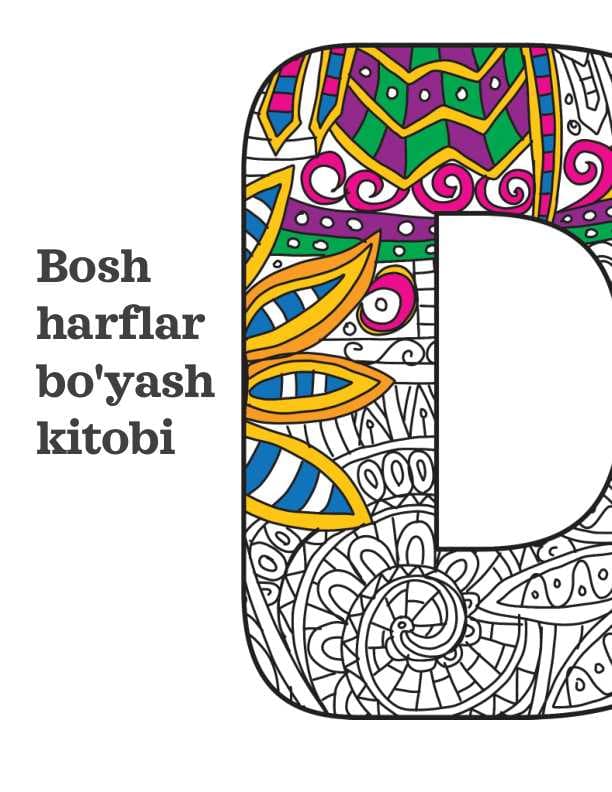 Bosh harflarni bo'yash kitobi