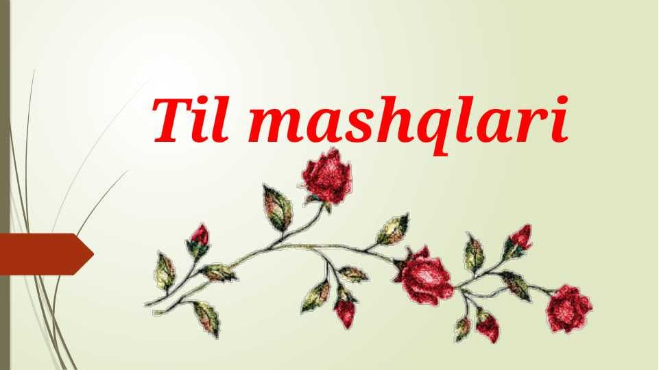 Til mashqlari