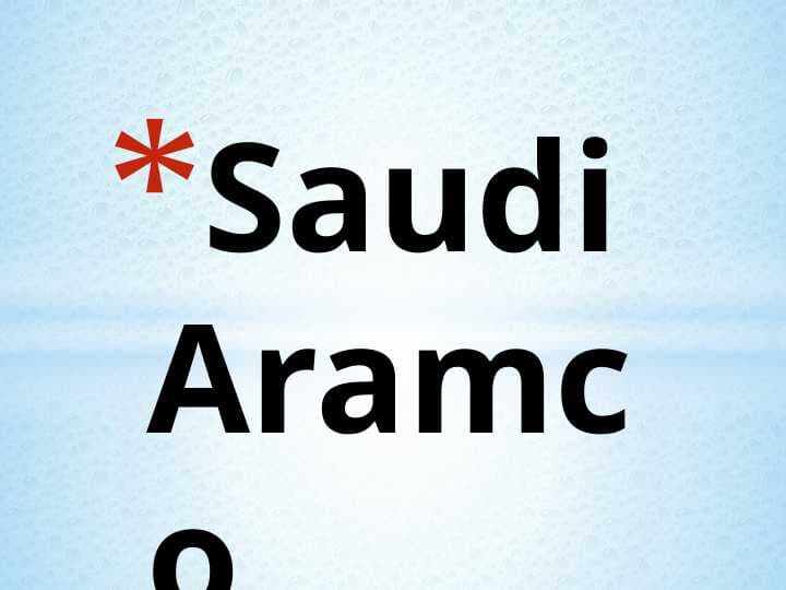 Saudi Aramco