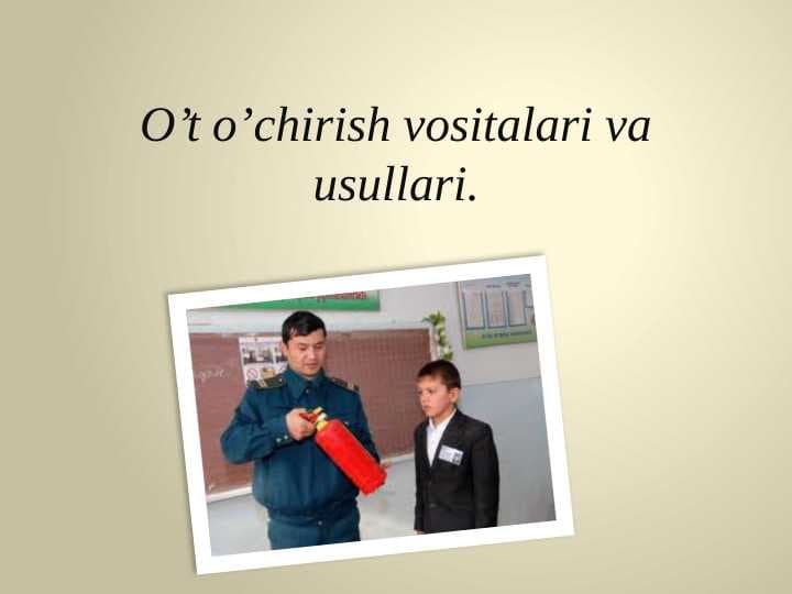 Yong’inga qarshi kurash usullari va vositalari
