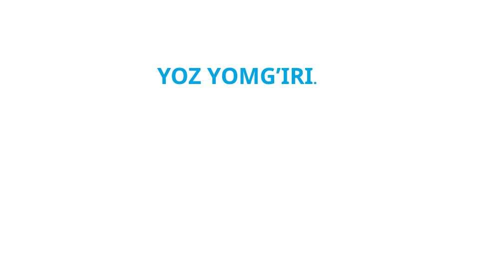 Oʻlmas Umarbekovning Yoz yomgʻiri qissasi tahlili