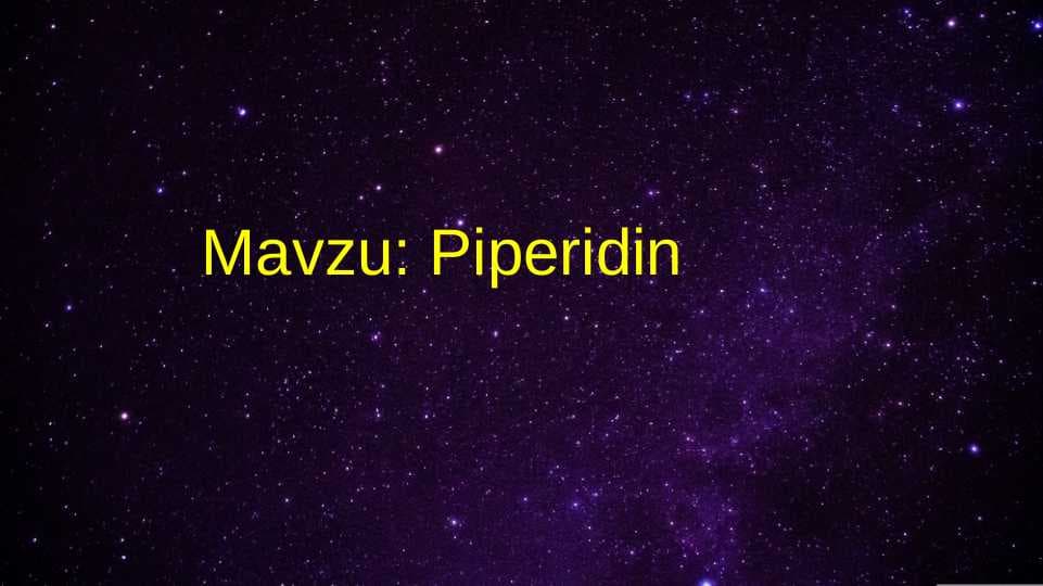 Piperidin