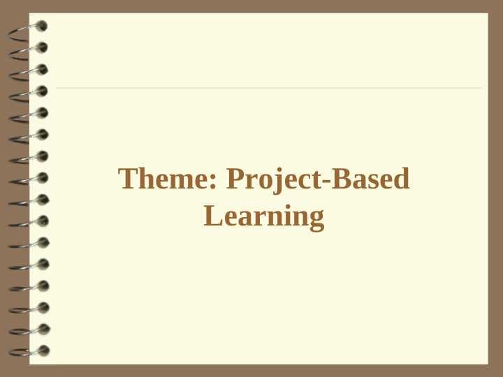 Project-Based Learning