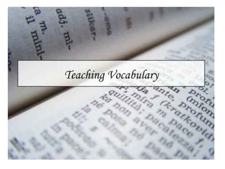 teaching vocabulary in context