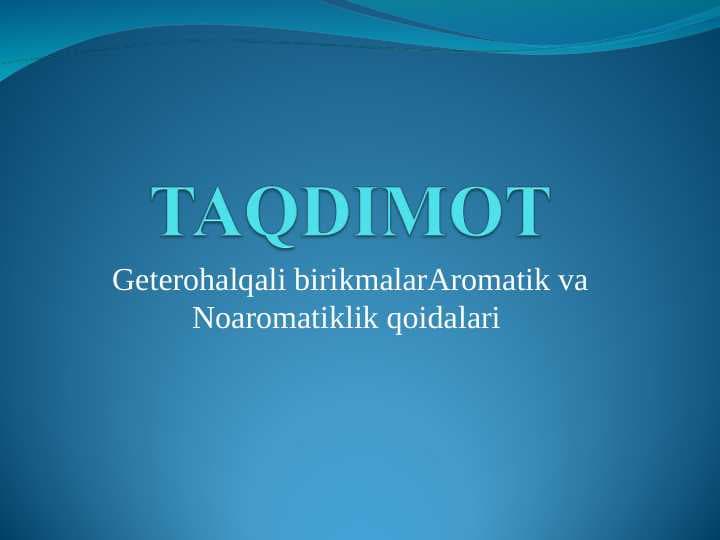 Geterohalqali birikmalar