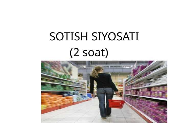 SOTISH SIYOSATI