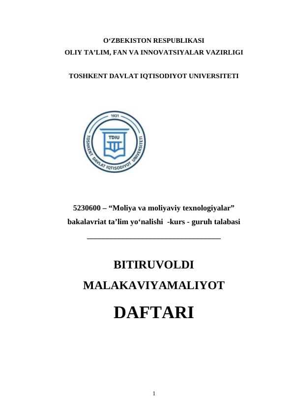 Amaliyot hisoboti Aloqabank