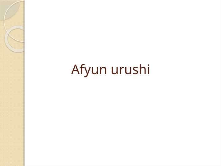 Afyun urushi
