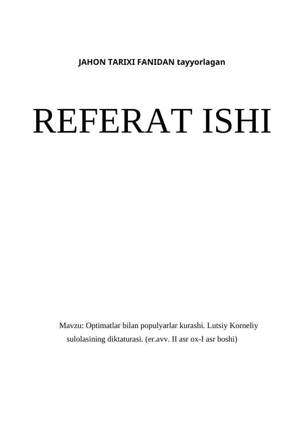 Optimatlar va populyarlar kurashi