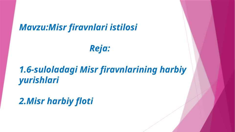 Misr firavnlari istilosi