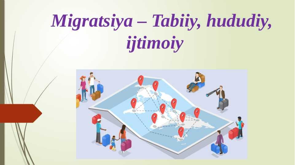Migratsiya – Tabiiy, hududiy, ijtimoiy
